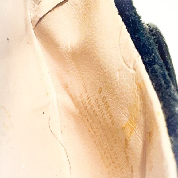 Karl Lagerfeld Black Suede Leather Almond Toe Bow Accent Flats Shoes Size 9.5 - Picture 4 of 6